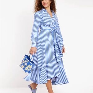 kate spade Julia stripe wrap dress